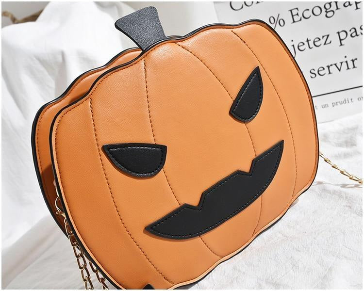 Kawaii spoopy pumpkin bag jack-o-lantern purse halloween