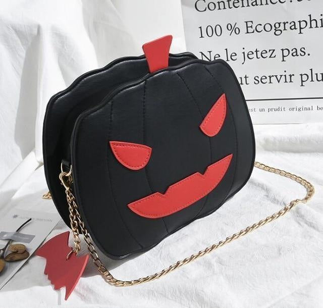 Kawaii spoopy pumpkin bag jack-o-lantern purse halloween