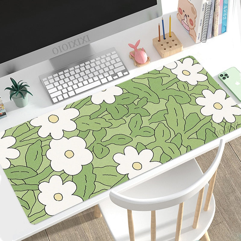 Spring florals mouse pad - desk mat - pad - floral - kawaii - mouse