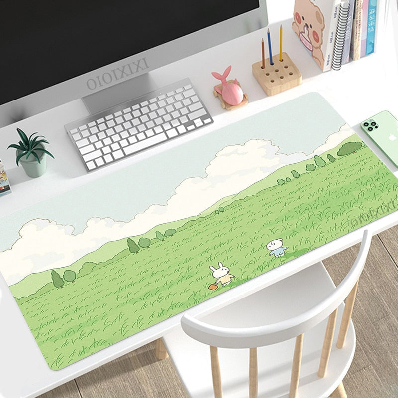 Spring florals mouse pad - desk mat - pad - floral - kawaii - mouse