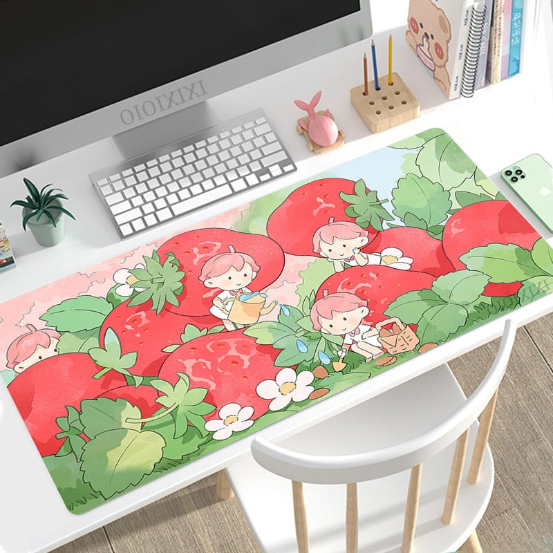 Spring florals mouse pad - desk mat - pad - floral - kawaii - mouse