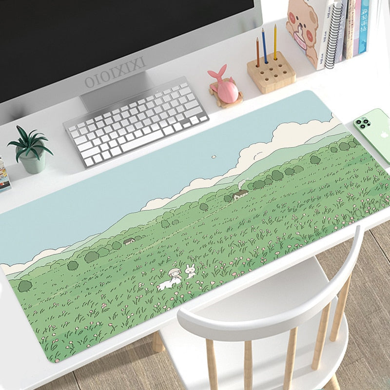 Spring florals mouse pad - desk mat - pad - floral - kawaii - mouse