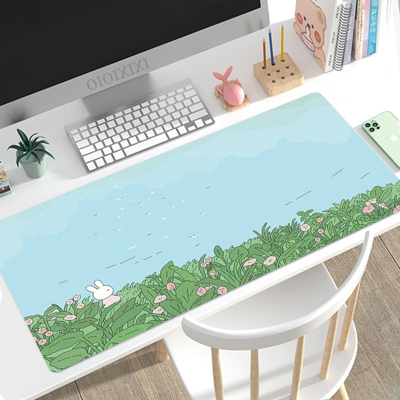 Spring florals mouse pad - desk mat - pad - floral - kawaii - mouse