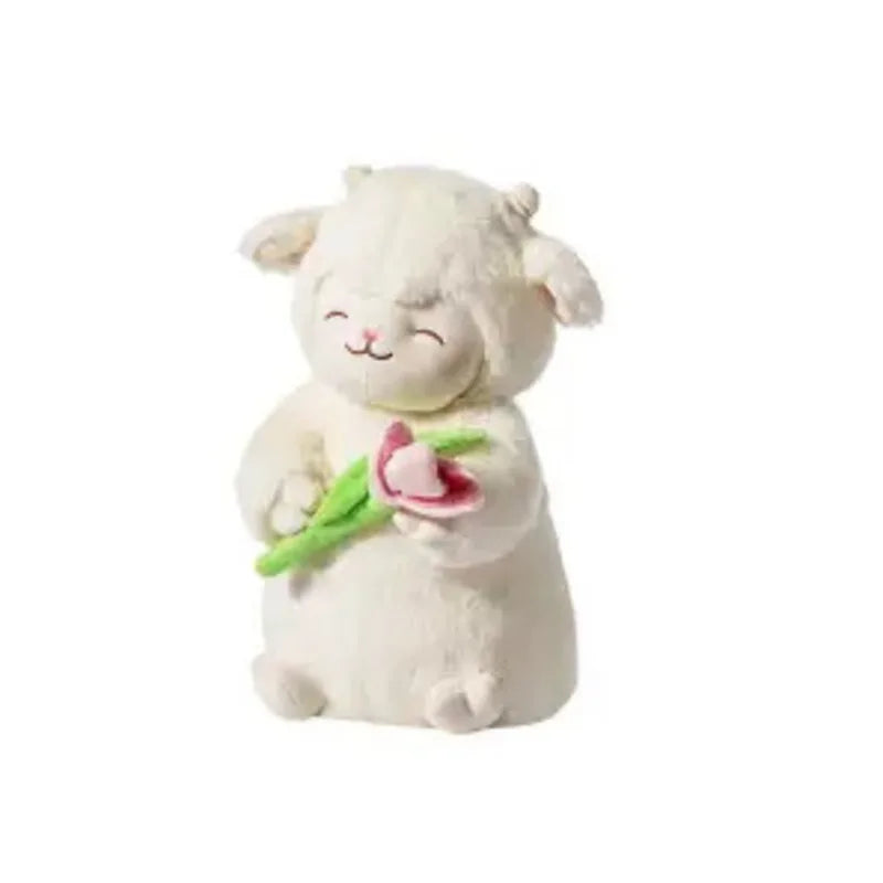 Spring tulip lamb plush - lamb - plush - toys - ram - sheep