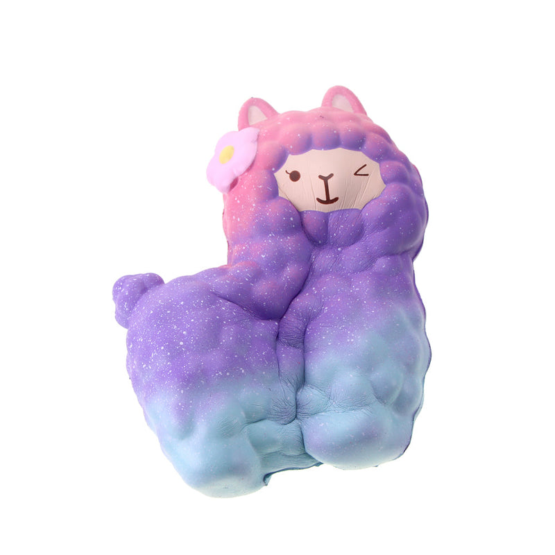 blue galaxy alpaca squeeze toy alpacasso stress ball stress relief autism stim stimming kawaii fairy kei by kawaii babe