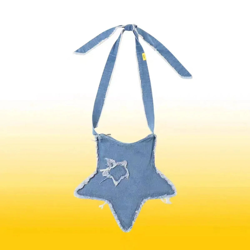 Star girl y2k slouchy bag - bags - cross body bag - purse - purses