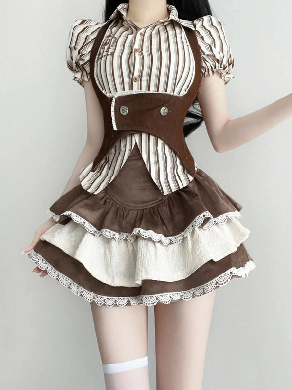 Steampunk maiden dress - cute dress - dresses - lolita - maid