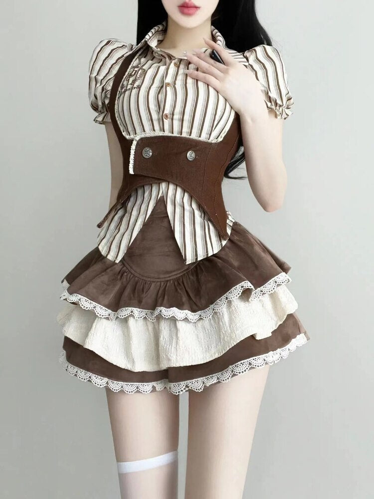 Steampunk maiden dress - cute dress - dresses - lolita - maid