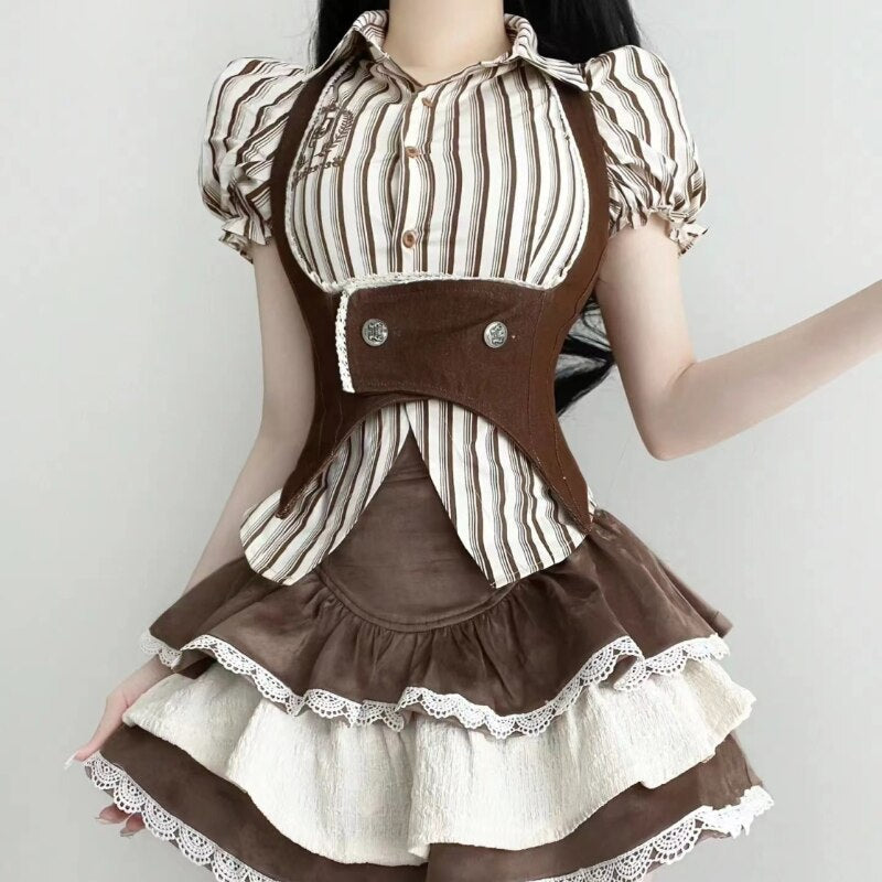 Steampunk maiden dress - cute dress - dresses - lolita - maid