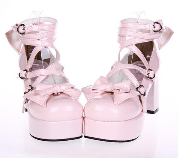 Strappy wrap princess heels - ankle strap - straps - egl - heels - high