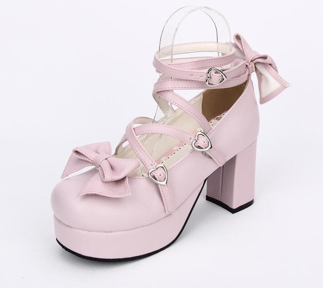 Strappy wrap princess heels - ankle strap - straps - egl - heels - high