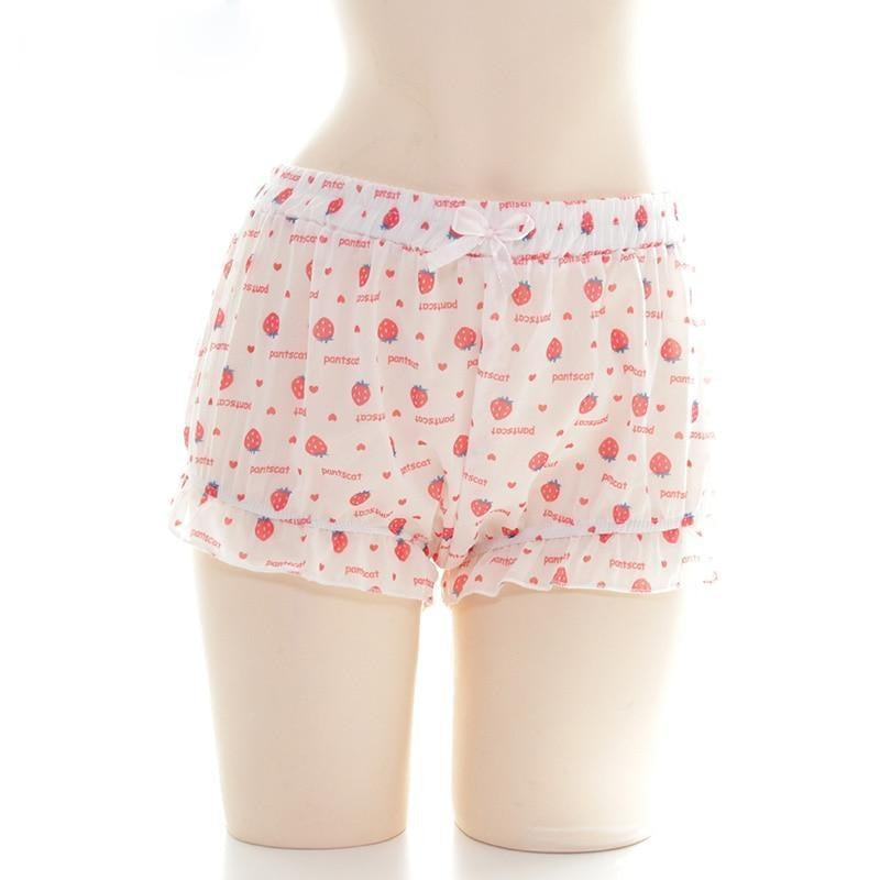 Kawaii strawberry bloomer shorts harajuku sweet lolita fairy kei