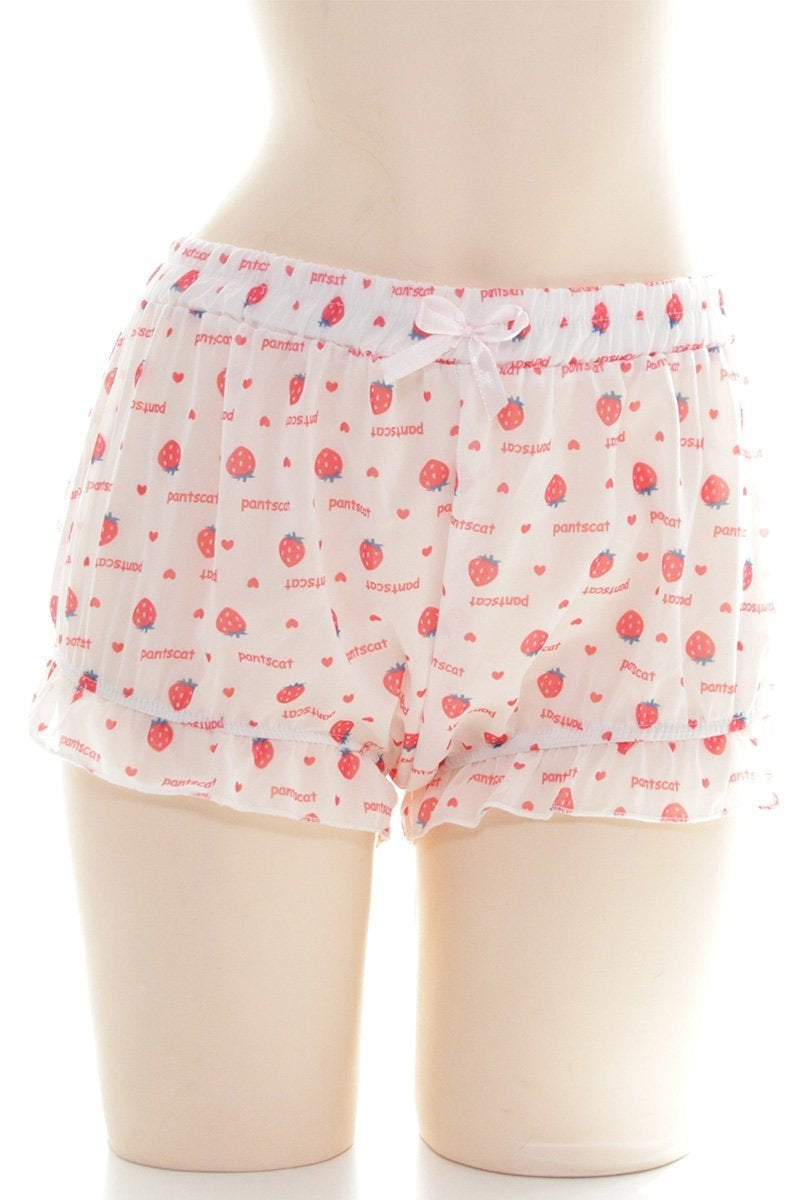 Kawaii strawberry bloomer shorts harajuku sweet lolita fairy kei