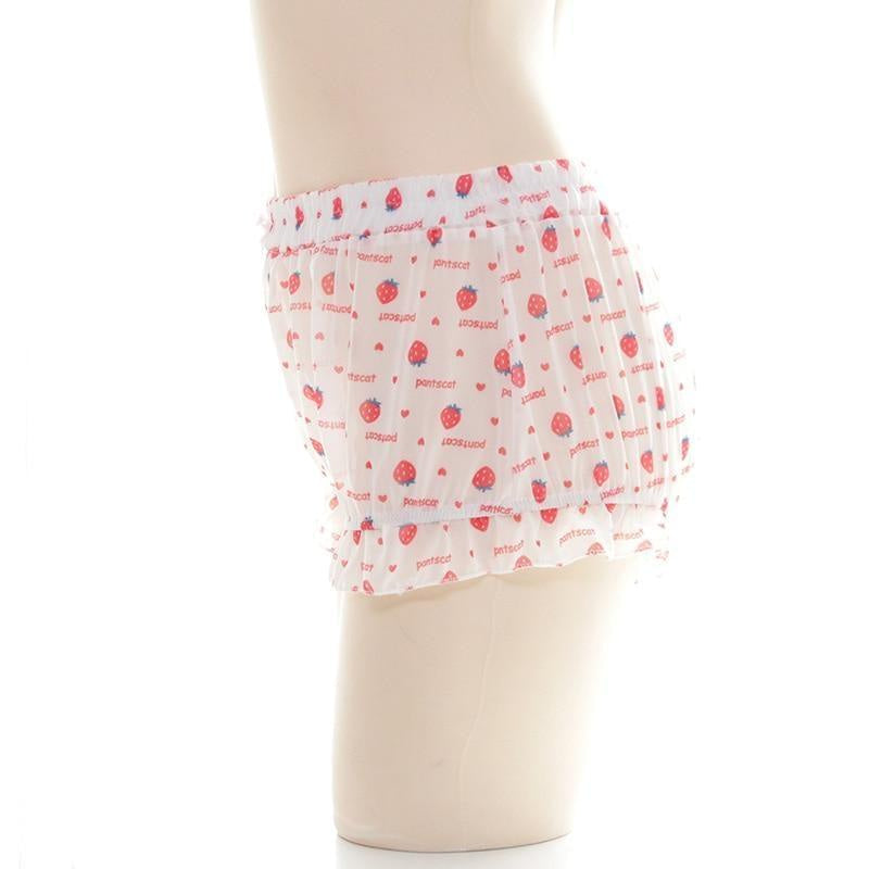 Kawaii strawberry bloomer shorts harajuku sweet lolita fairy kei