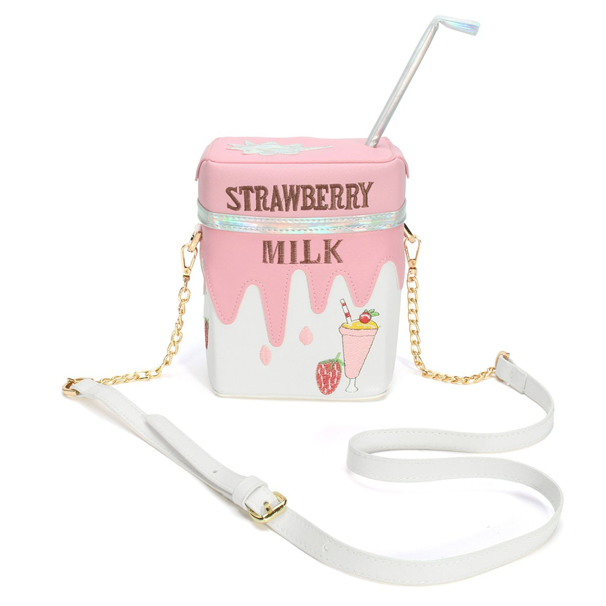 Kawaii Strawberry Milk Purse