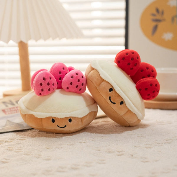 Strawberry tartlet plushie - cookie - kawaii - plush - toys - plushies