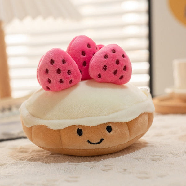 Strawberry tartlet plushie - cookie - kawaii - plush - toys - plushies