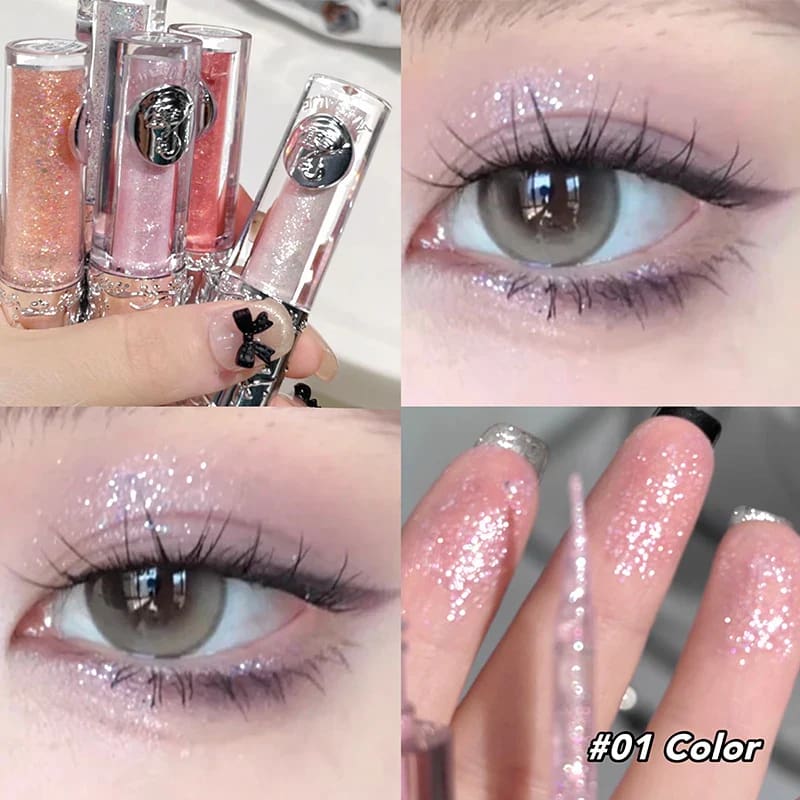 Kawaii subtle shimmer liquid glitter eyeshadow highlight
