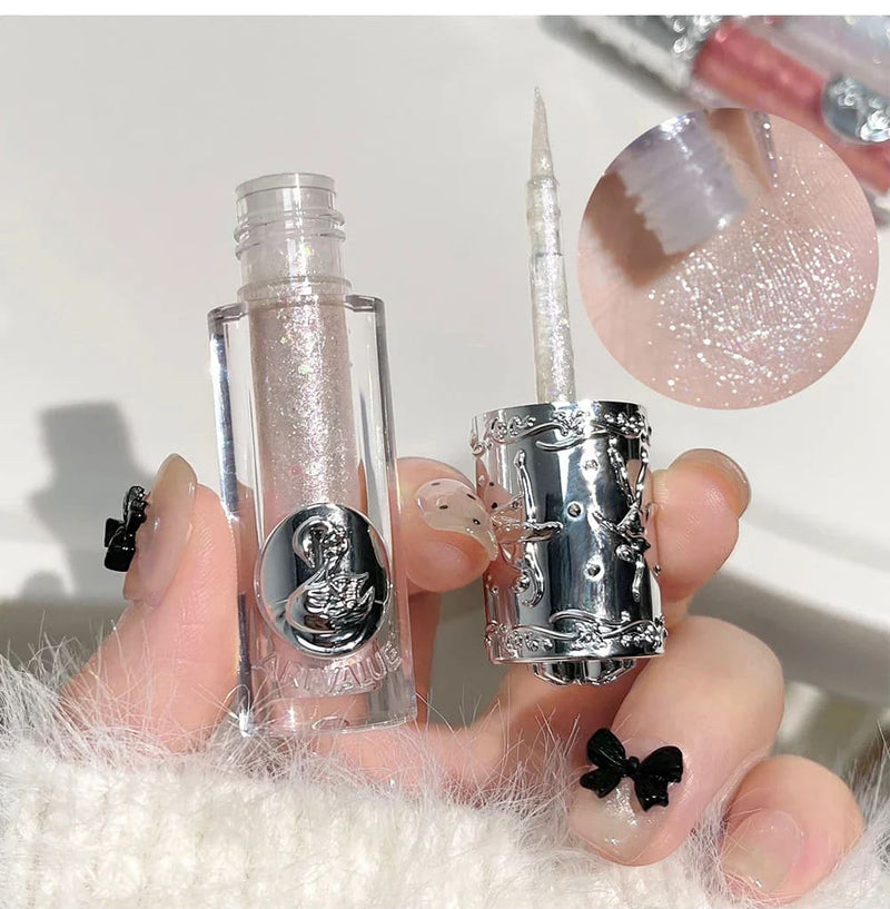 Kawaii subtle shimmer liquid glitter eyeshadow highlight