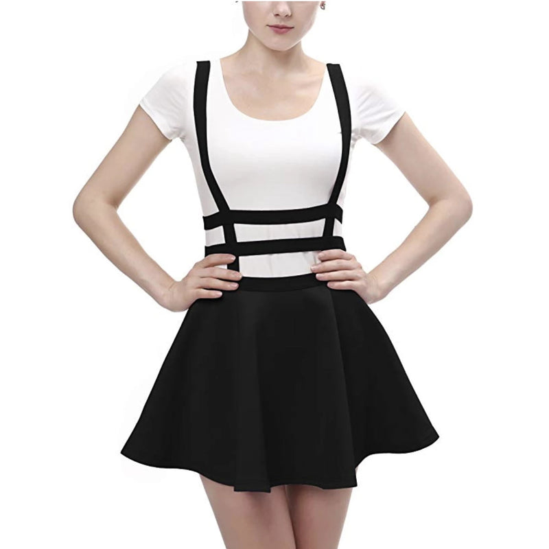 Suspender Style Cut-Out Hollow Dress Overall Skirt by Kawaii Babe Suspender Style Cut-Out Hollow Dress Overall Skirt by Kawaii Babe