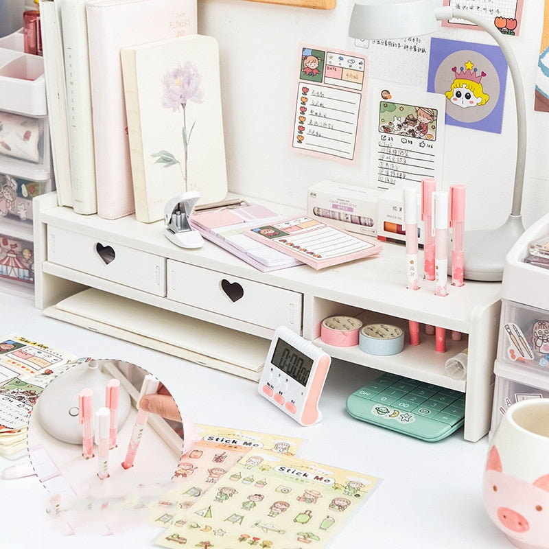 Sweet Heart Pink Storage Rack And Shelving Cabinet – Kawaii Babe