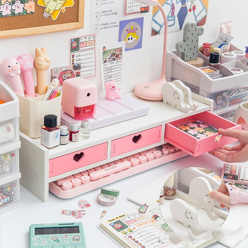 Sweet Heart Pink Storage Rack And Shelving Cabinet – Kawaii Babe