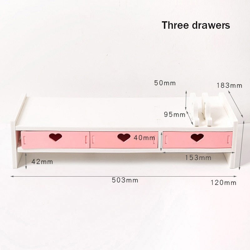 Sweet Heart Pink Storage Rack And Shelving Cabinet – Kawaii Babe
