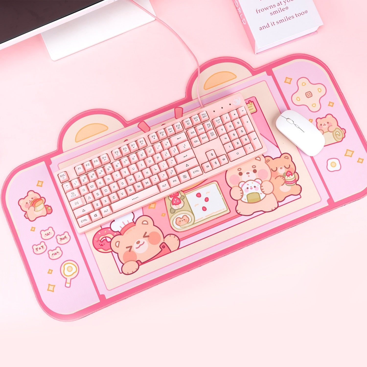 Kawaii Gamepad Space Bear Mouse Pad main image 0