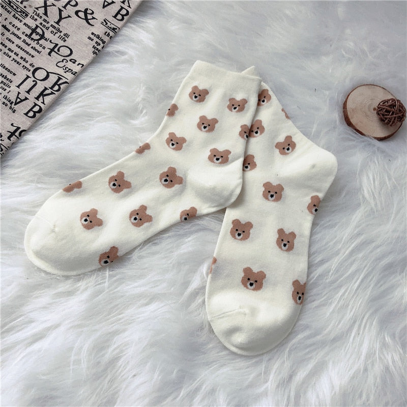 Teddy bear socks - bear - bears - fuzzy - socks - teddy