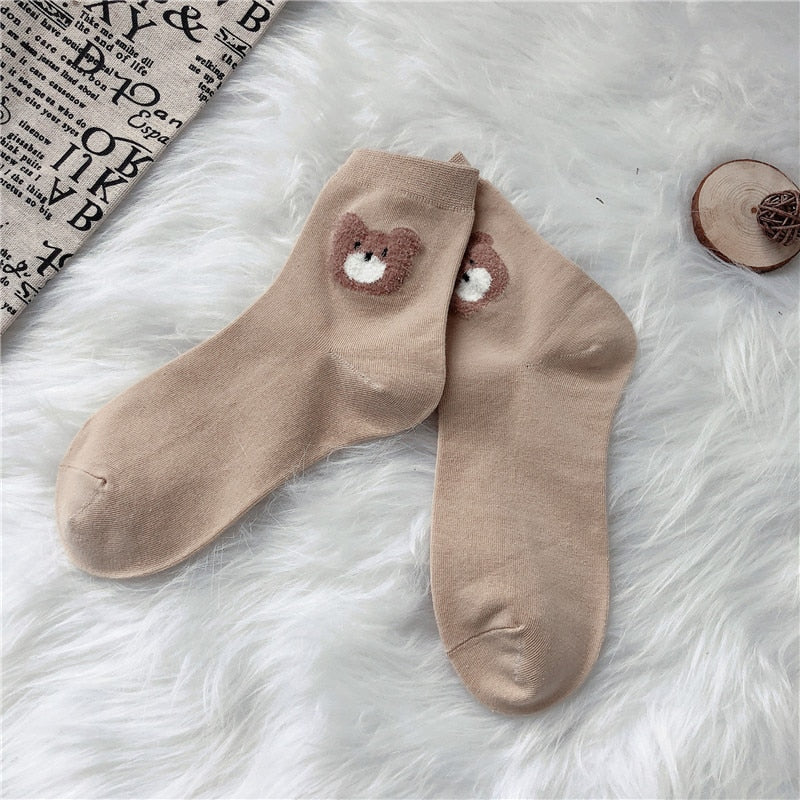 Teddy bear socks - bear - bears - fuzzy - socks - teddy