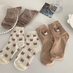 Teddy bear socks - bear - bears - fuzzy - socks - teddy