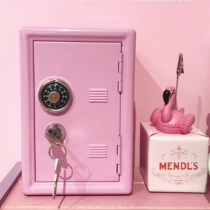 Tiny pastel storage locker - combination - kawaii - locker - pastel - piggy bank