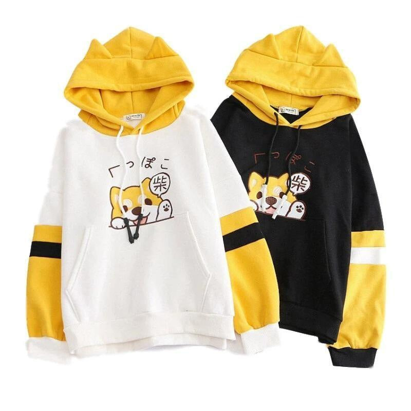 Tiny pupper hoodie - corgi - dog - dogs - harajukuk - hoodies