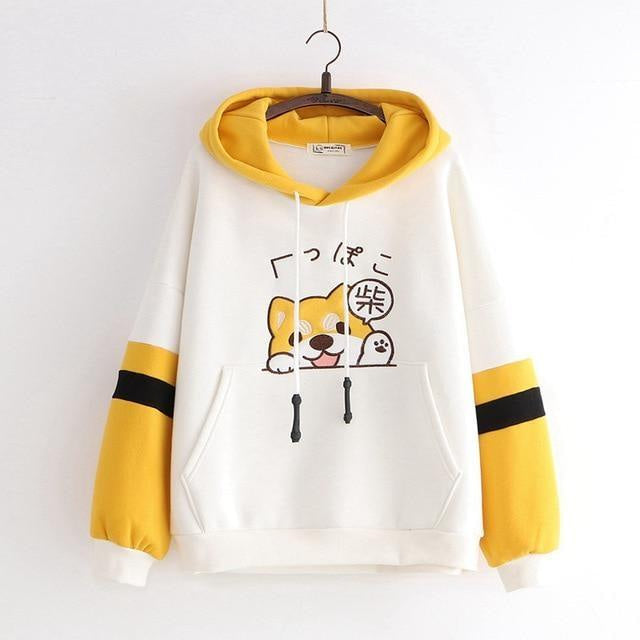 Tiny pupper hoodie - corgi - dog - dogs - harajukuk - hoodies