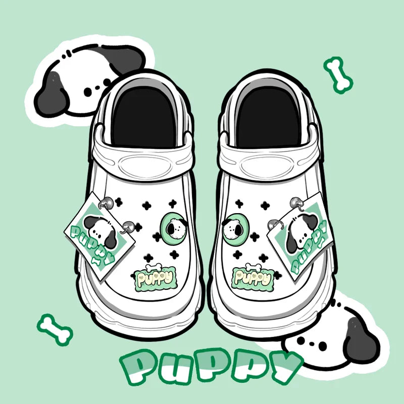 Tiny puppy clogs - croc - crocs - indoor shoes - pocachocco - pochacco