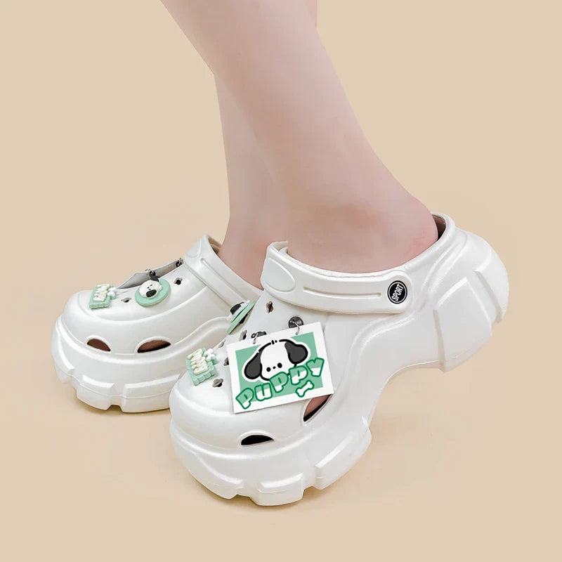 Tiny puppy clogs - croc - crocs - indoor shoes - pocachocco - pochacco