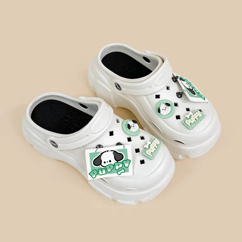 Tiny puppy clogs - croc - crocs - indoor shoes - pocachocco - pochacco