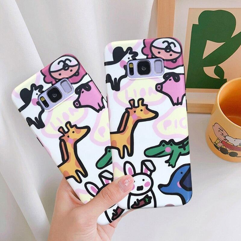 Kawaii tiny zoo baby animal samsung case android phone