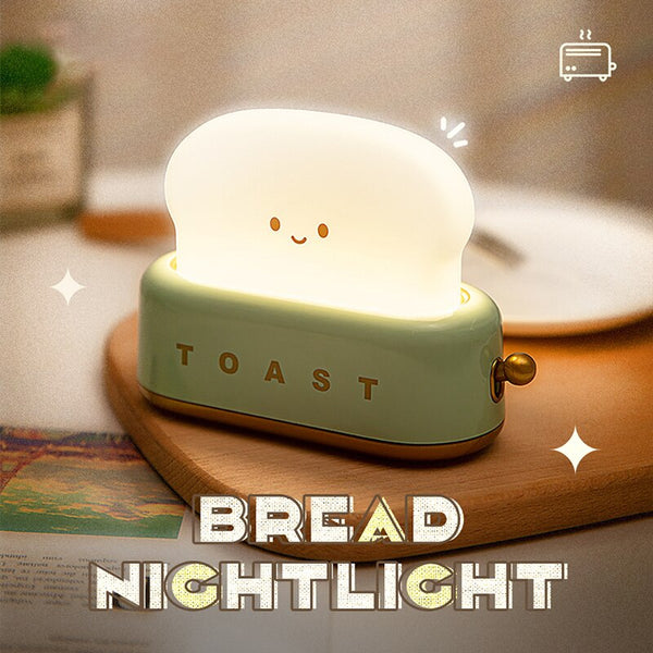 Kawaii toasty toaster led soft glow night light table lamp