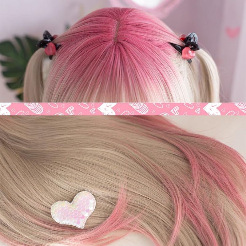 Two tone pink cosplay wig - cosplay - kawaii - pink - wig