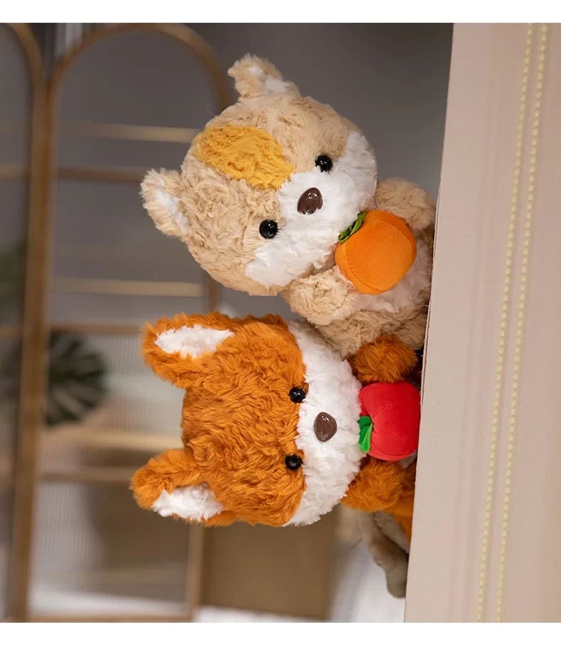 Kawaii ultra plush fruit feast kitsune toy stuffed animal