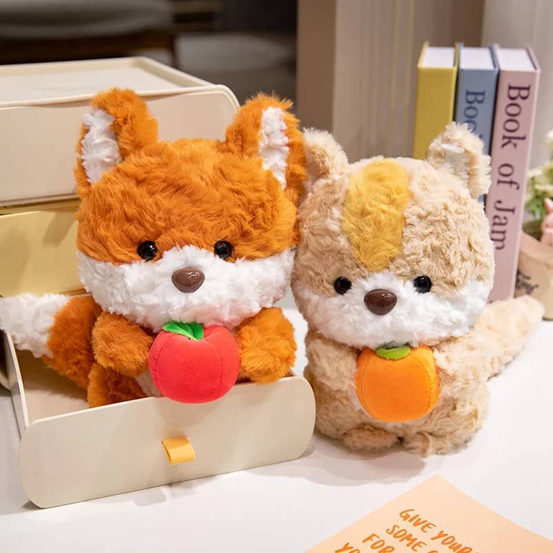 Kawaii ultra plush fruit feast kitsune toy stuffed animal