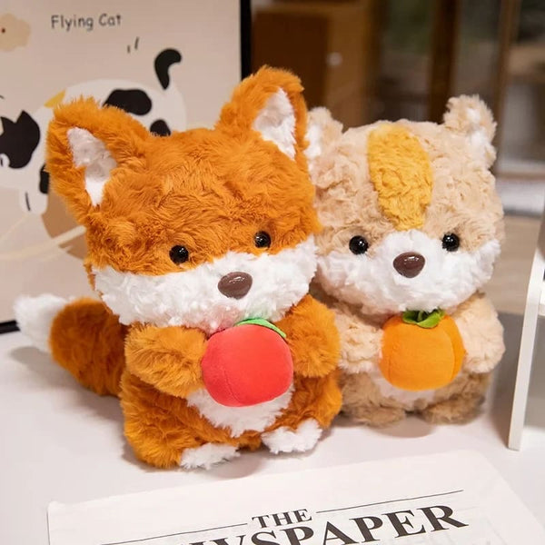 Kawaii ultra plush fruit feast kitsune toy stuffed animal