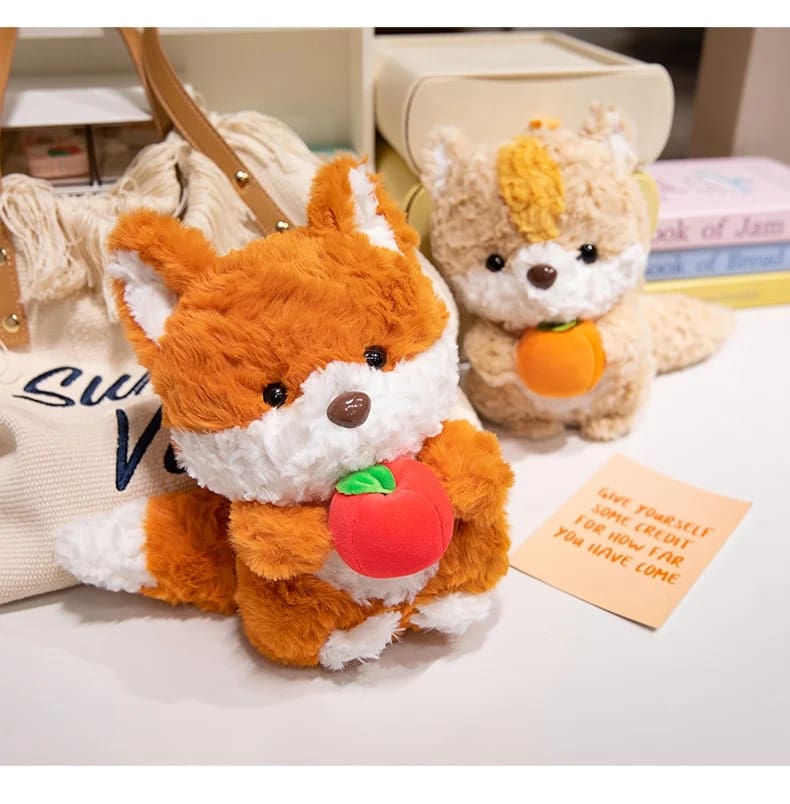 Kawaii ultra plush fruit feast kitsune toy stuffed animal