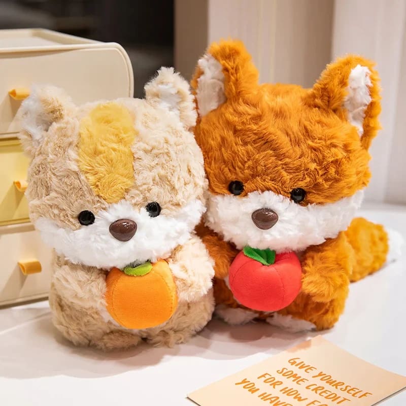 Kawaii ultra plush fruit feast kitsune toy stuffed animal