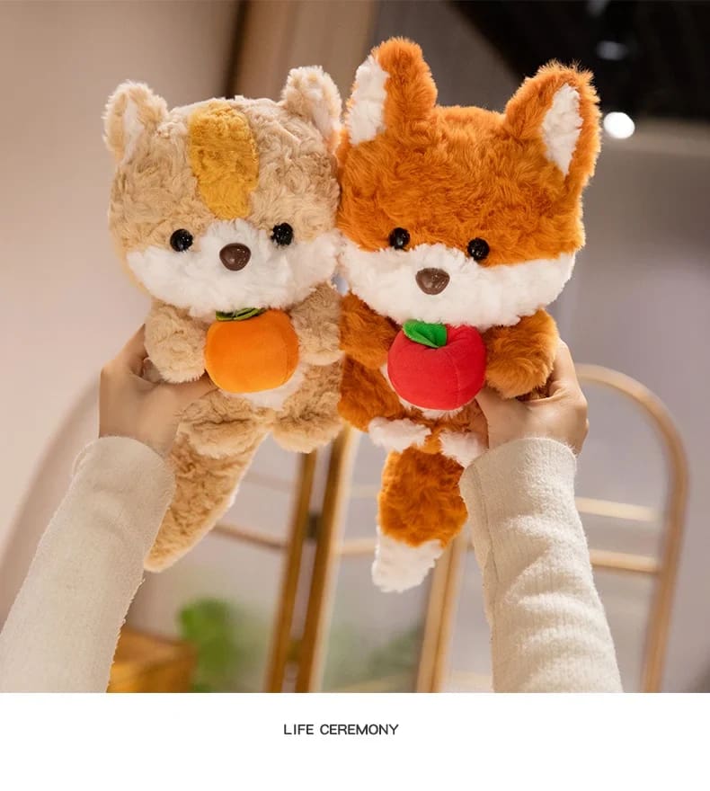 Kawaii ultra plush fruit feast kitsune toy stuffed animal