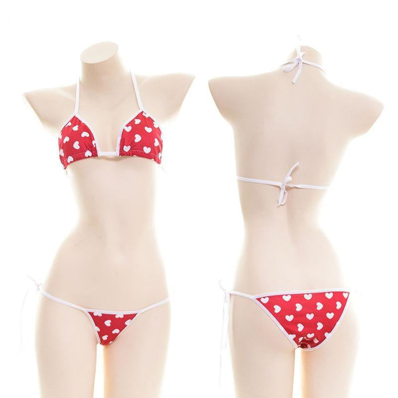 Valentine bikini - bathing suit - bikini - bikinis - hearts - lingerie