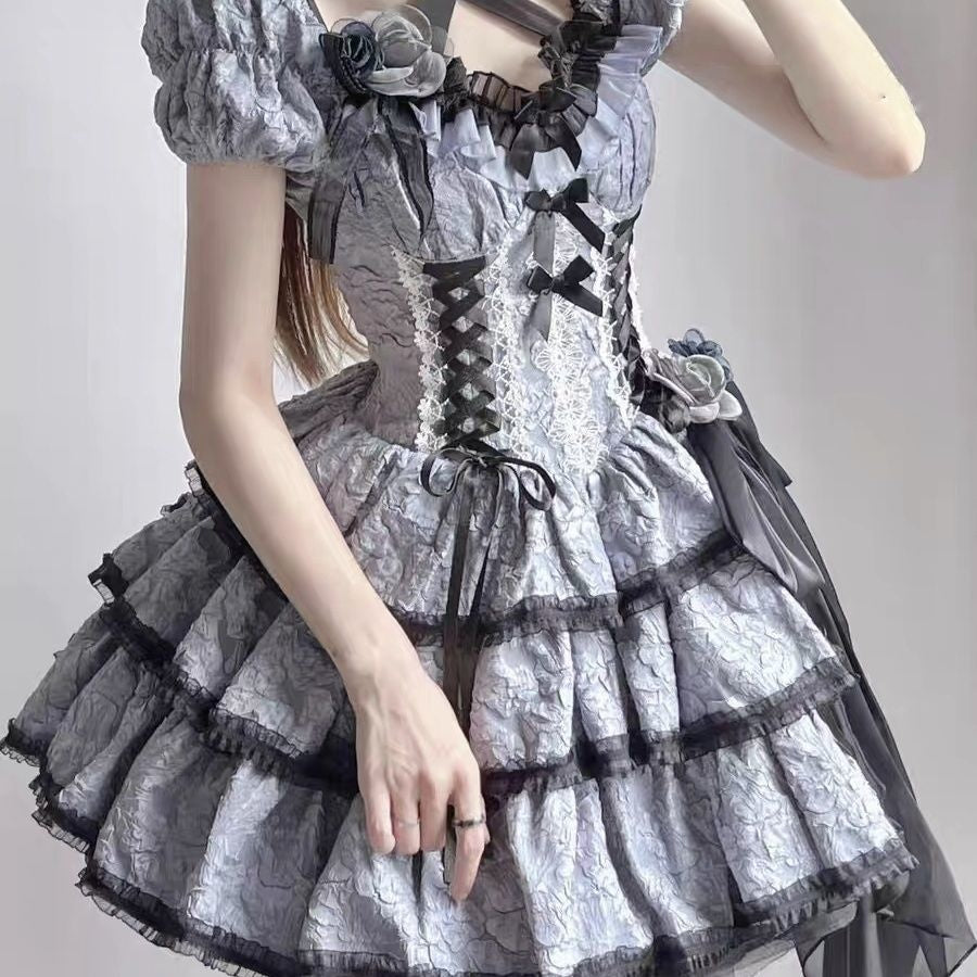 Victorian Princess Dress Grey / M Victorian Princess Dress Grey / M