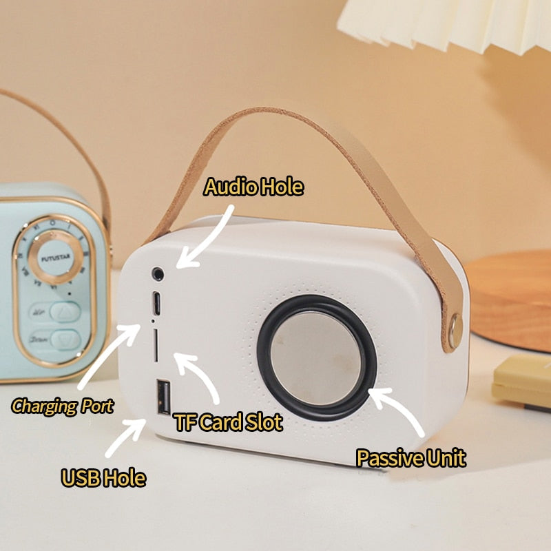 Kawaii vintage mini retro radio bluetooth speaker