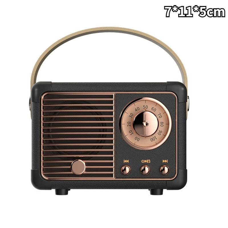 Kawaii vintage mini retro radio bluetooth speaker